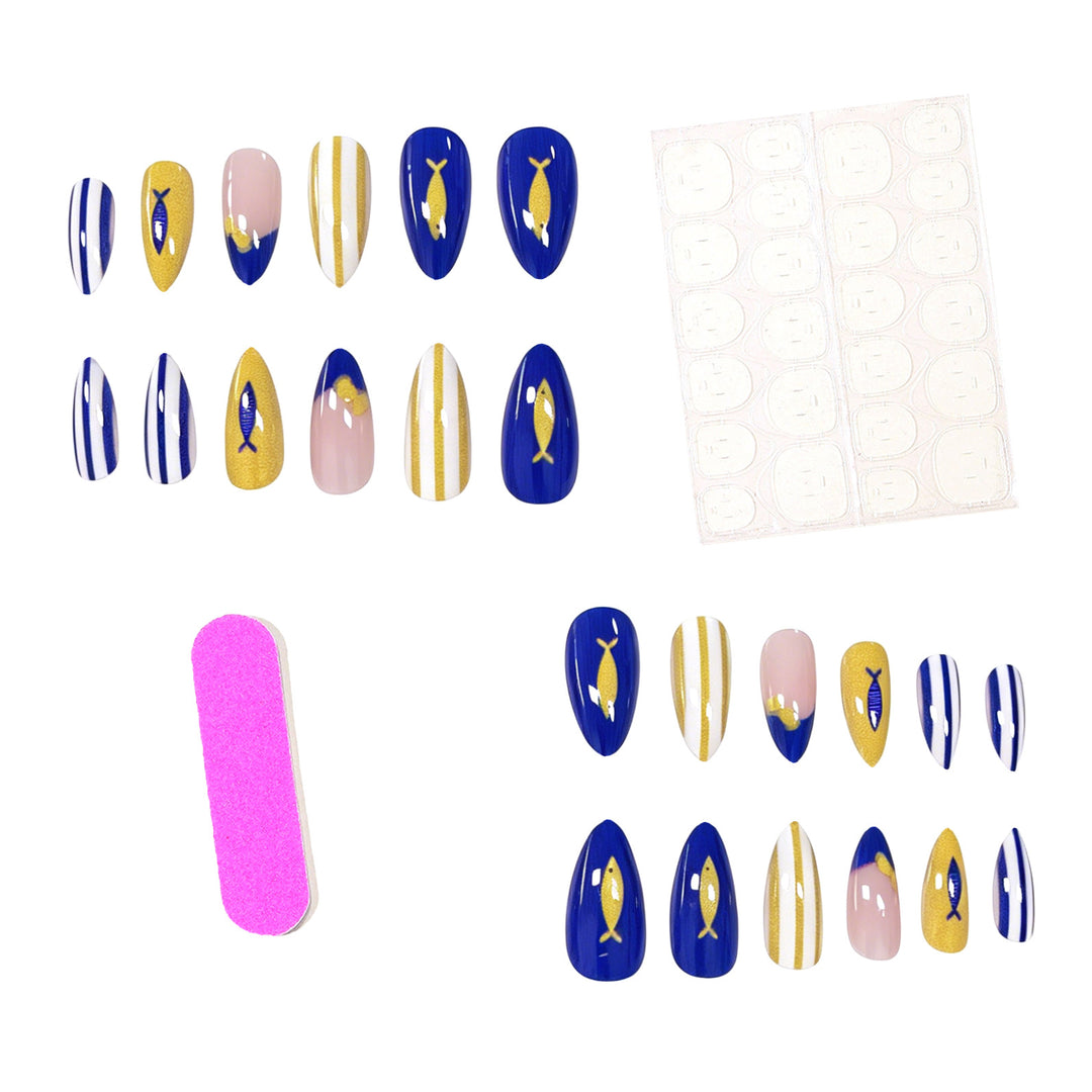 Artistic Summer-Themed Nail Art Enhancements Stornfield