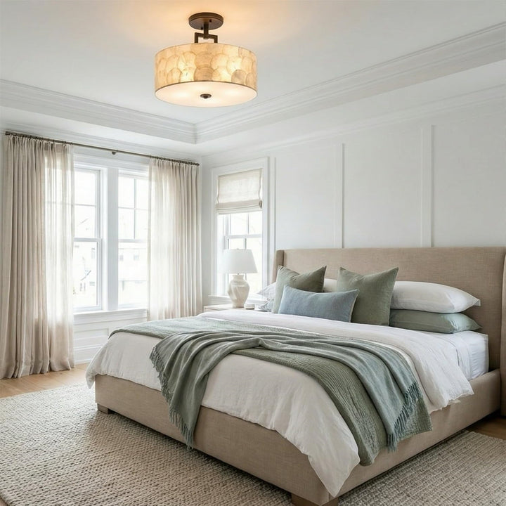 Modern Drum Ceiling Light Fixture