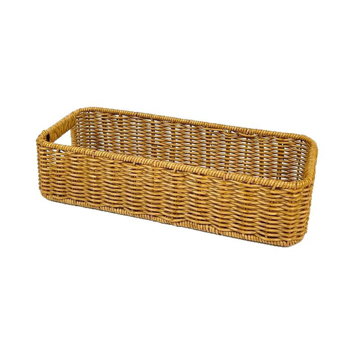 Unisex Rectangular Storage Basket Made of Woven Material Stornfield