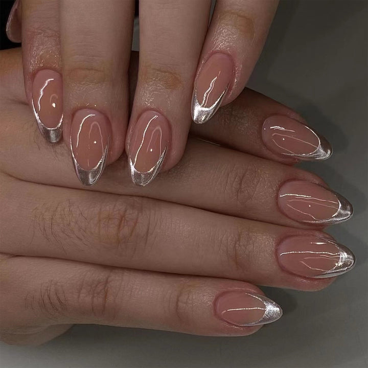 Stylish French Tip Press-On Nail Set Stornfield