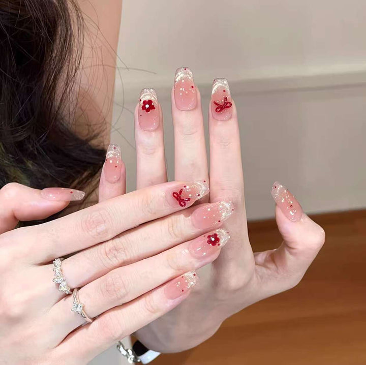 Artificial nails with glamorous design Stornfield