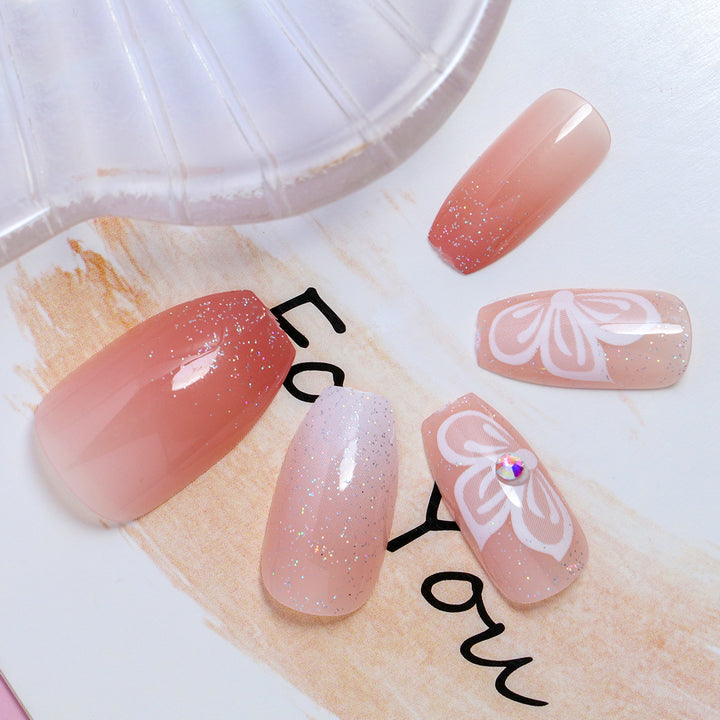 DIY Elegant Press-On Nails Set Stornfield