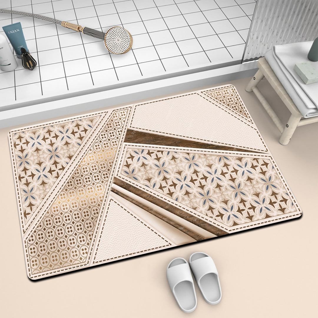 Artistic Mosaic Bath Mat Stornfield