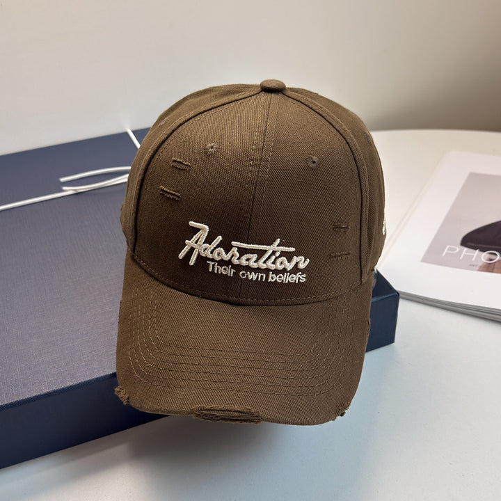 Women's Distressed Embroidered Baseball Cap Stornfield