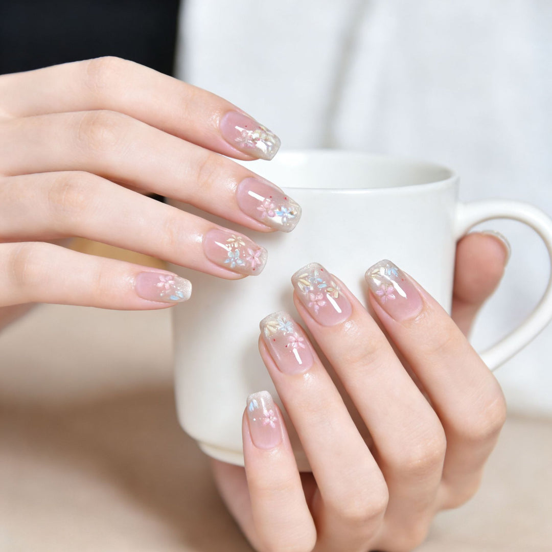 Floral Art Press-On Nail Extensions Stornfield