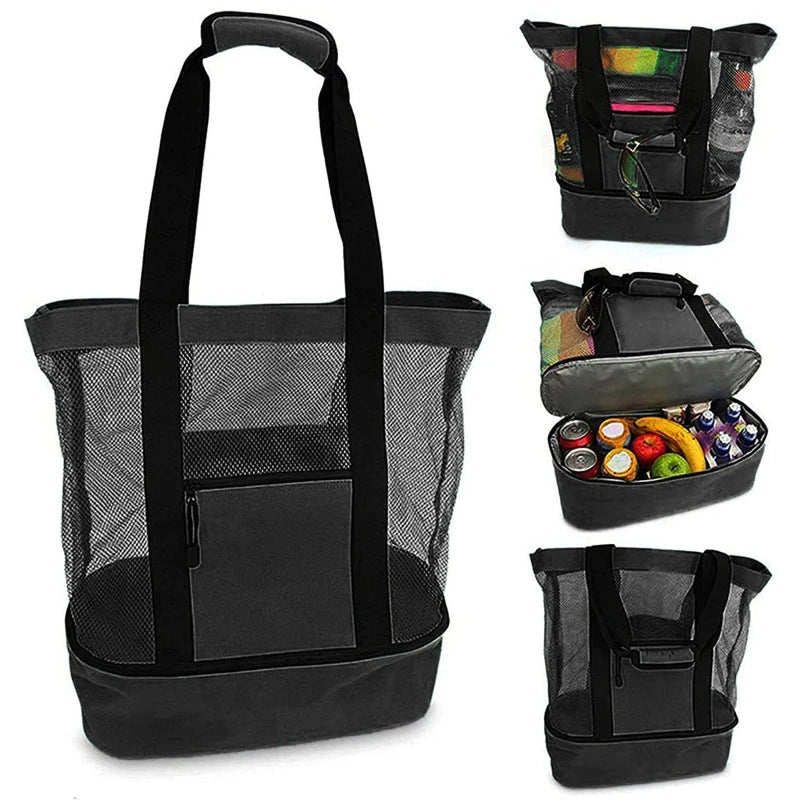 Unisex Spacious Square Shopping Bag with Insulated Interior Compartment Stornfield