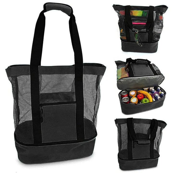 Unisex Spacious Square Shopping Bag with Insulated Interior Compartment Stornfield