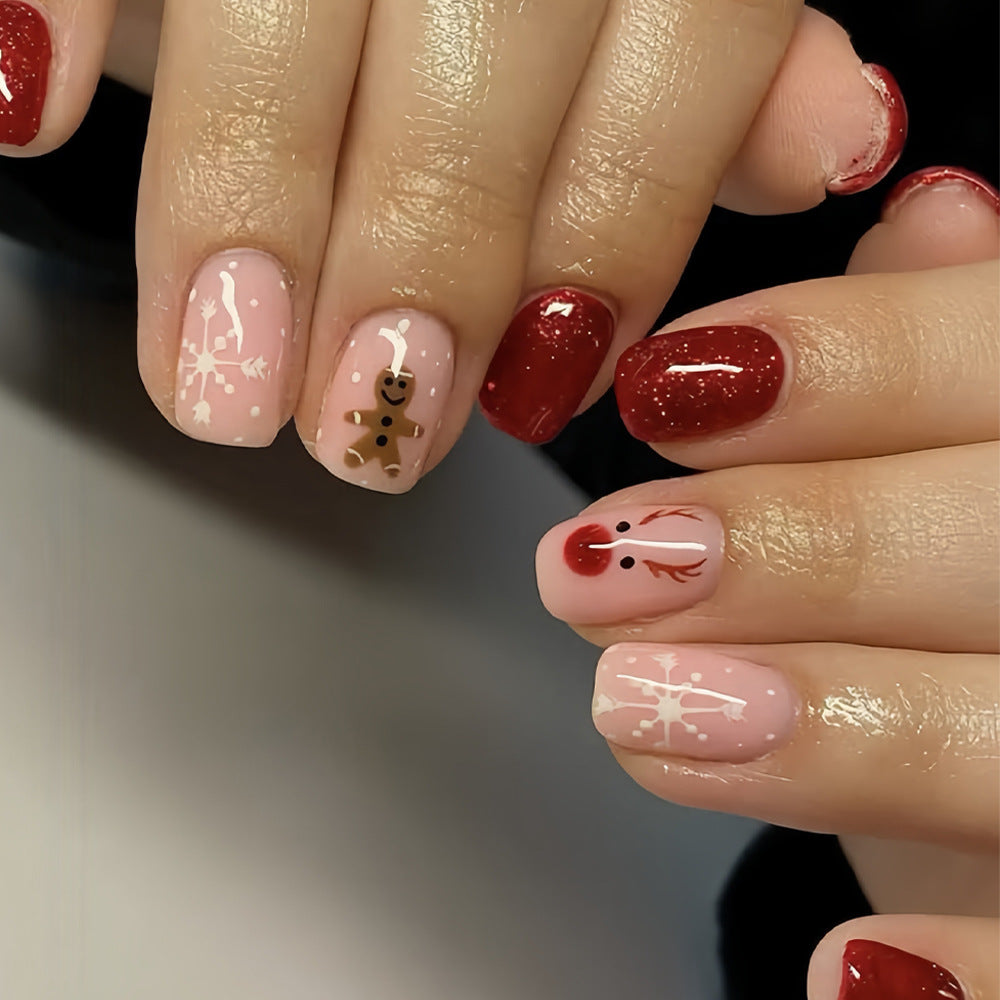 Festive Themed Press-On Nail Art Set Stornfield