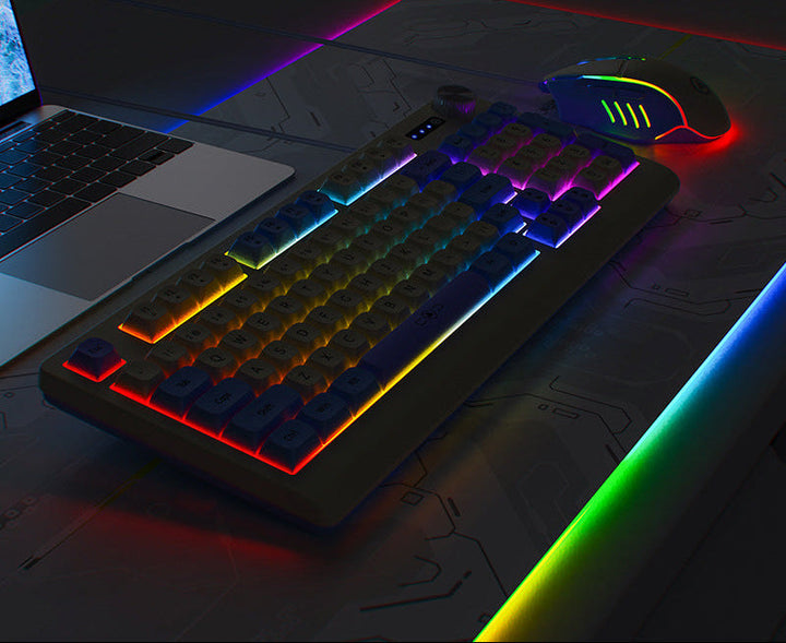 Retro RGB Mechanical Keyboard and Optical Gaming Mouse Set Stornfield
