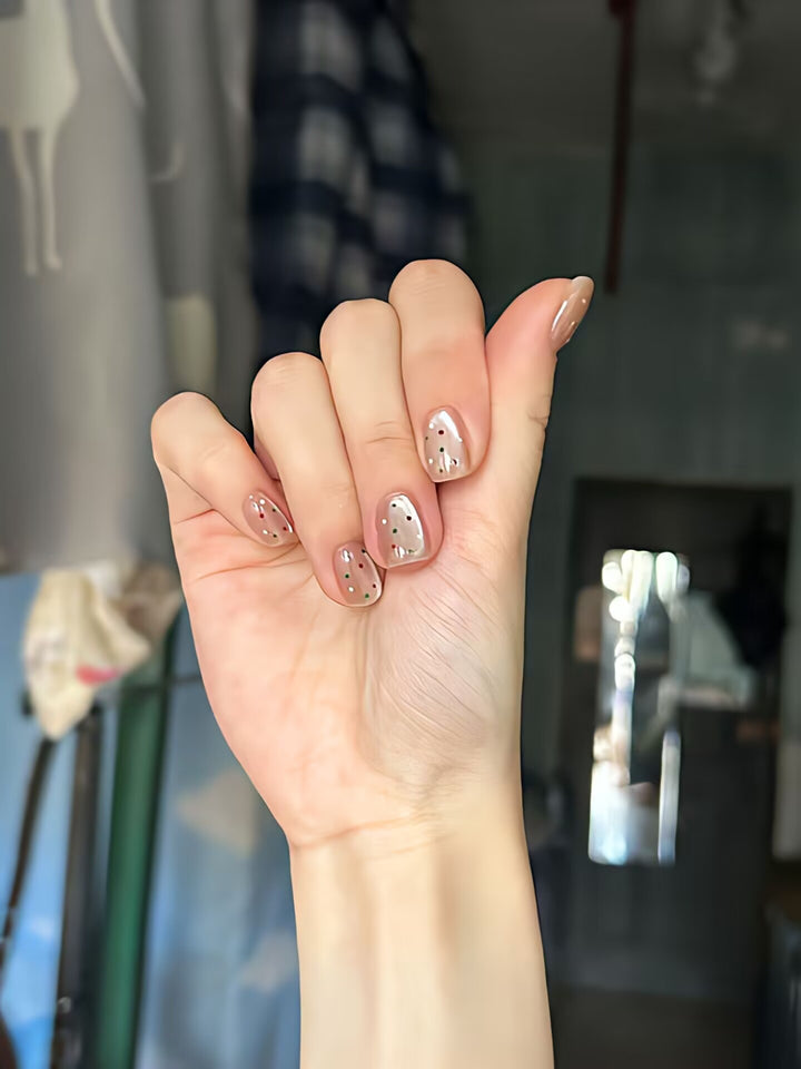 Trendy artificial nails with glitter effects Stornfield