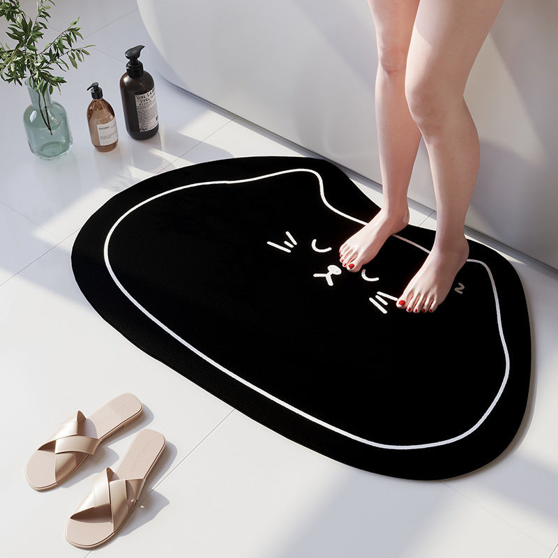 Cartoon Beer-Theme Soft Bath Mat
