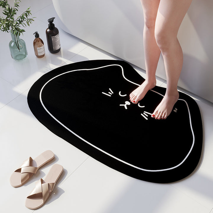 Cartoon Beer-Theme Soft Bath Mat