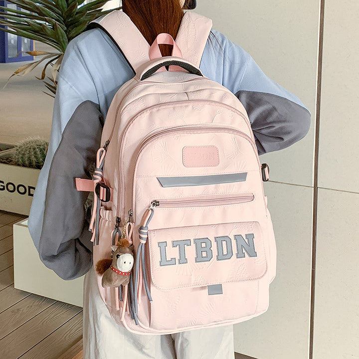 Modern Textured Casual Backpack Stornfield