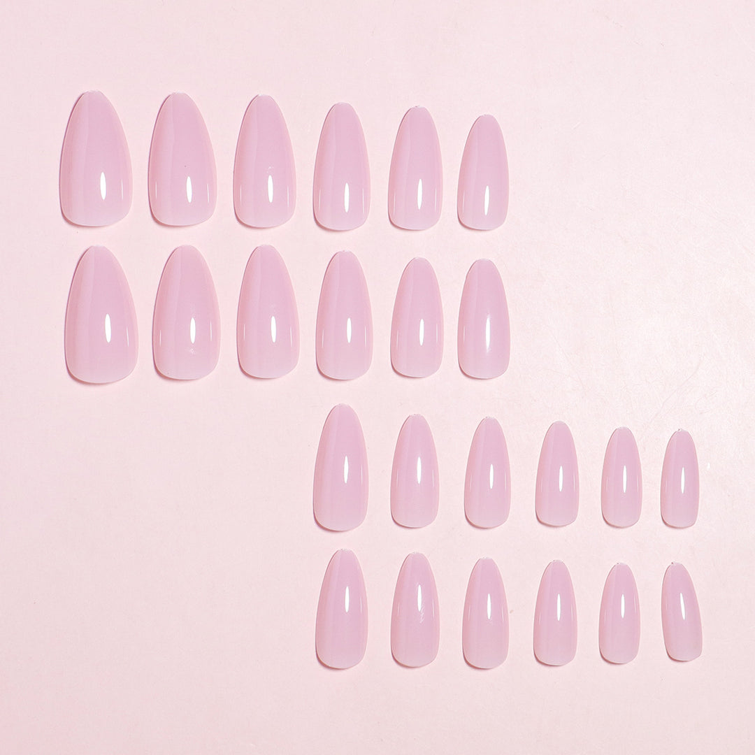 Press-On Nail Kit with Almond Shape and Natural Finish Stornfield