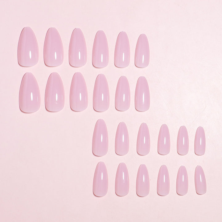 Press-On Nail Kit with Almond Shape and Natural Finish Stornfield