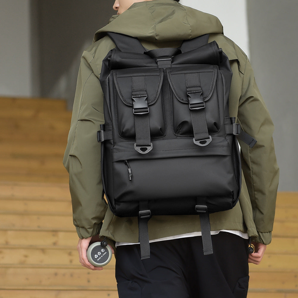 Versatile High-Capacity Roll-Top Backpack Stornfield