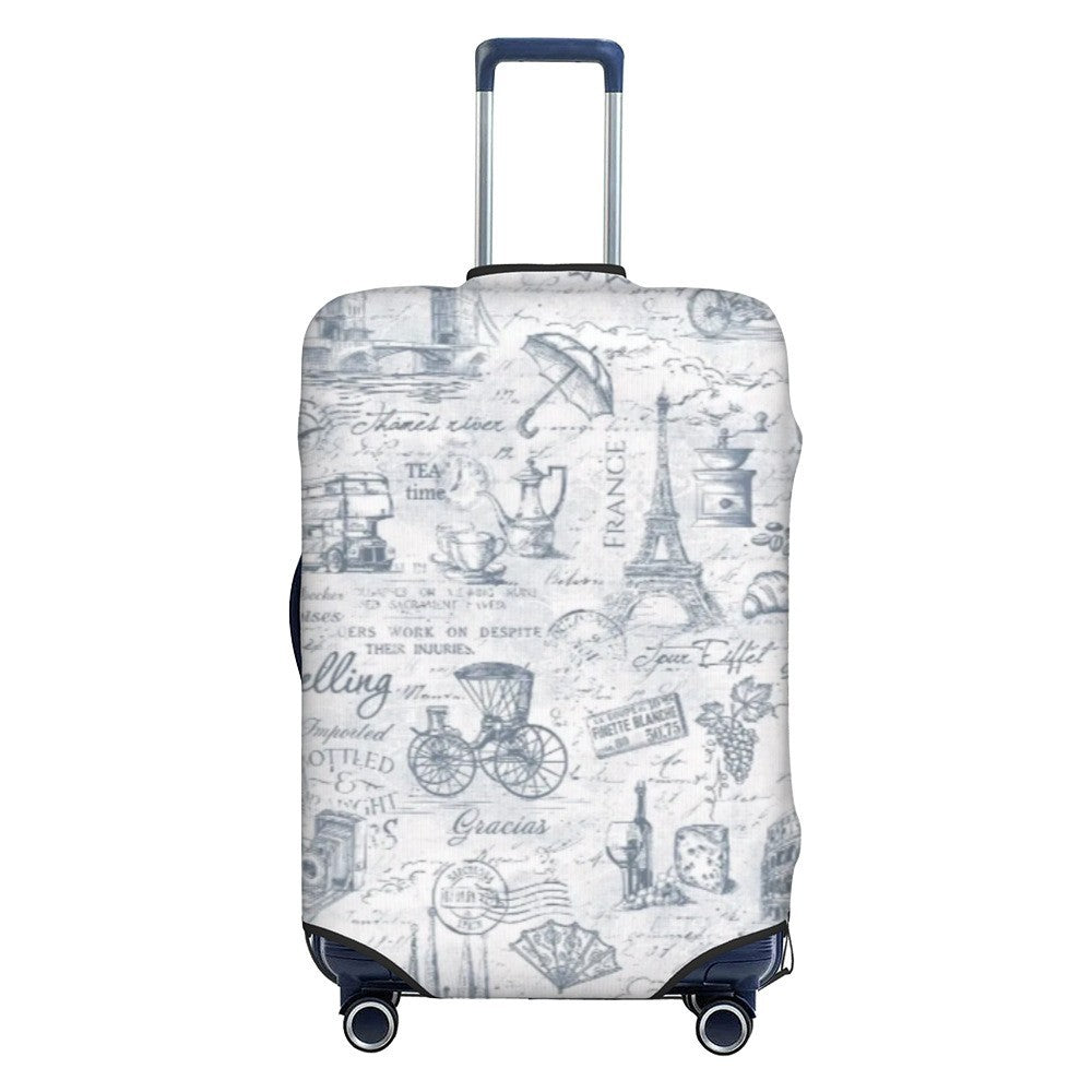 Unisex stretch suitcase cover with elastic fabric, zipper opening and cute pattern Stornfield