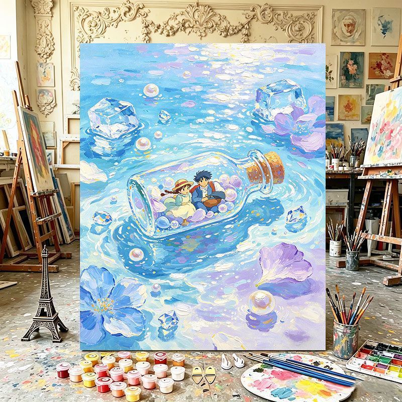 Magical Bottle Canvas Art Print Stornfield
