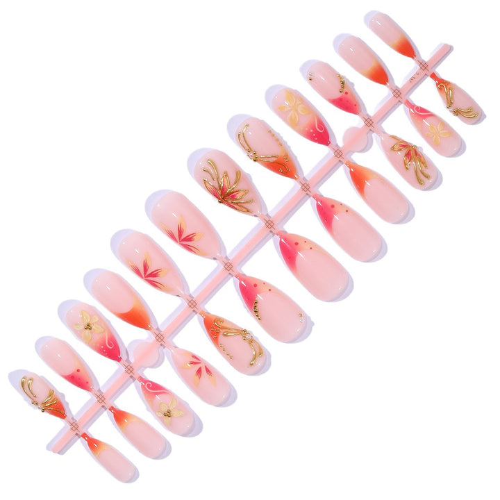 High-Design Floral Nail Art Extensions Stornfield