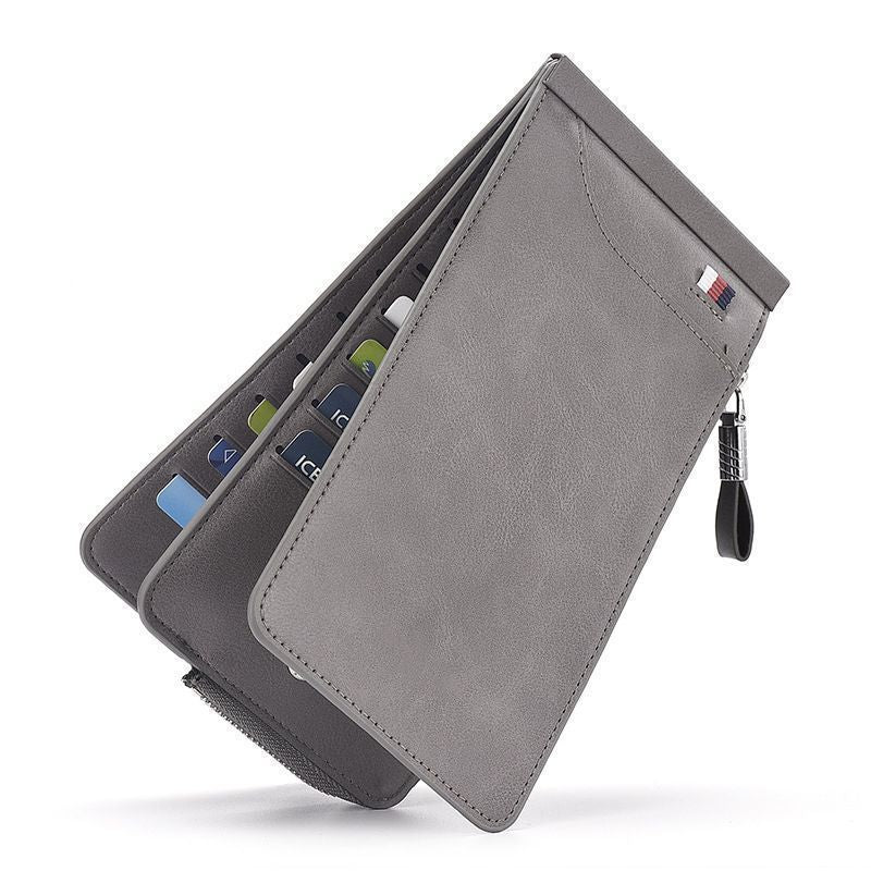 RFID-Blocking Zippered Leather Card Holder Stornfield