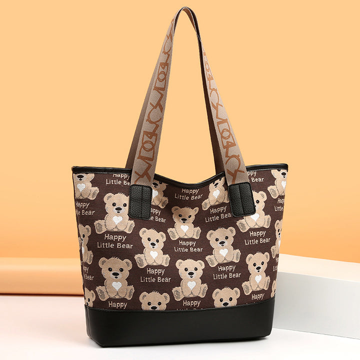Playful Animal Print Tote Bag