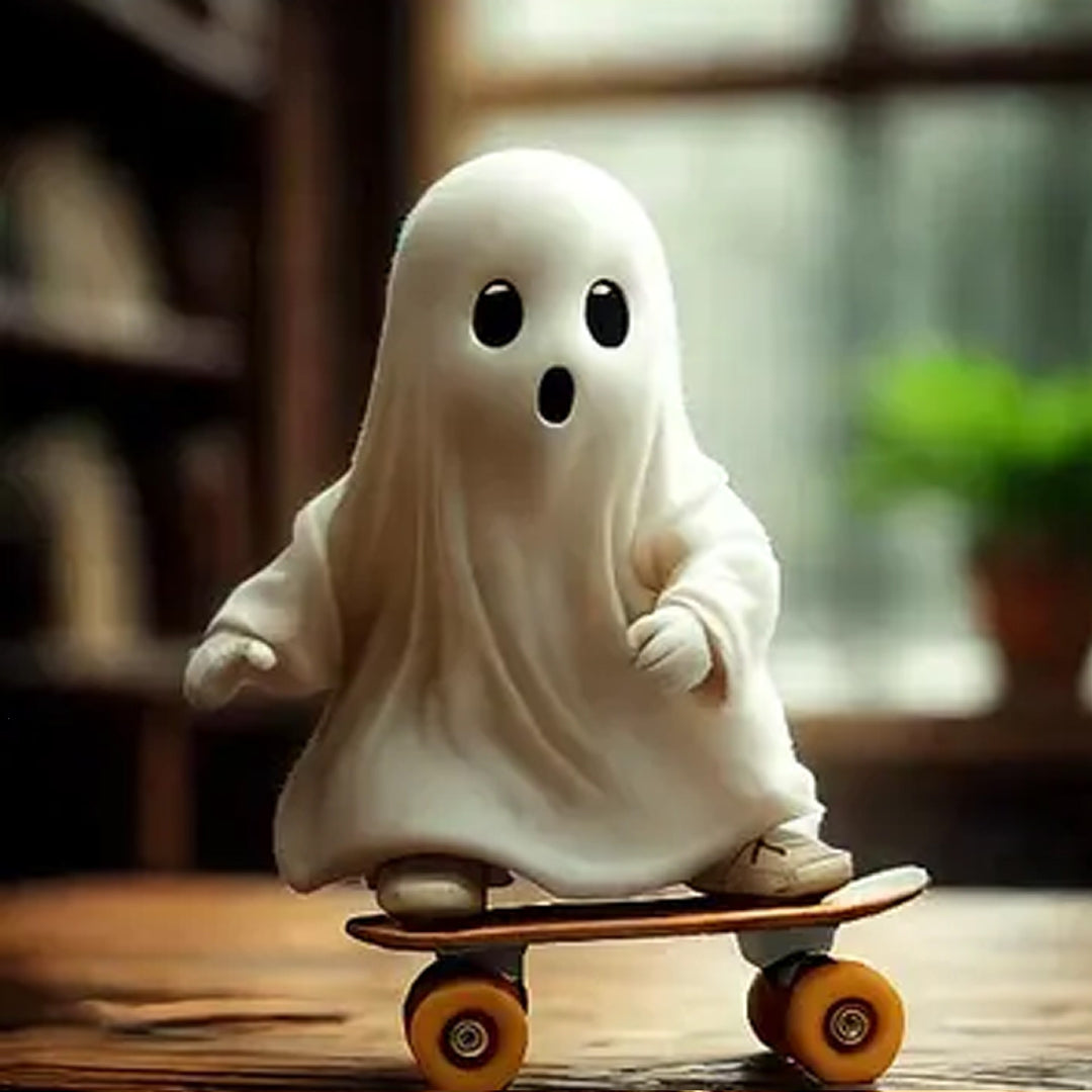 Decorative skateboard ghost figure Stornfield