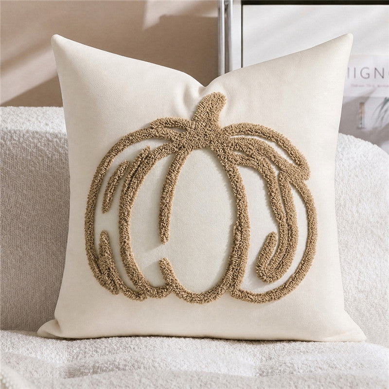 Decorative Cushion with Pumpkin Pattern