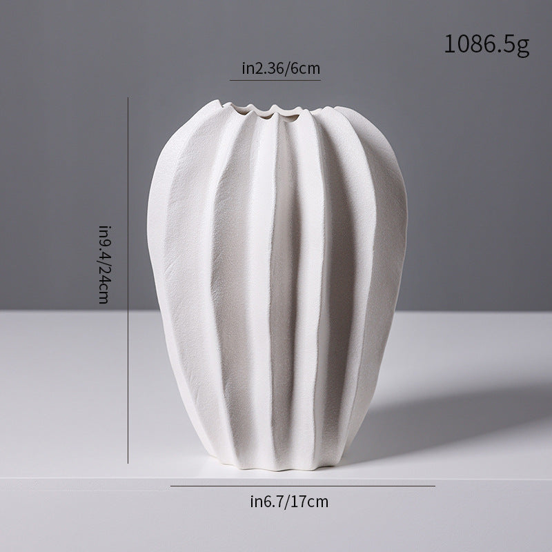Textured Modern Decorative Ceramic Vase Stornfeild