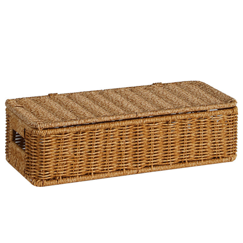 Long Rectangular Woven Storage Basket Stornfield