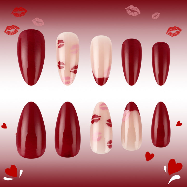 Kiss-Embellished Press-On Nail Set Stornfield