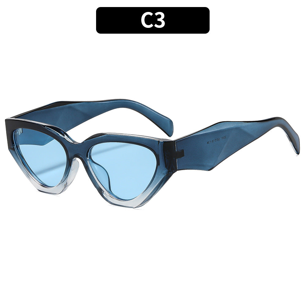 Sculptural Cat-Eye Sunglasses