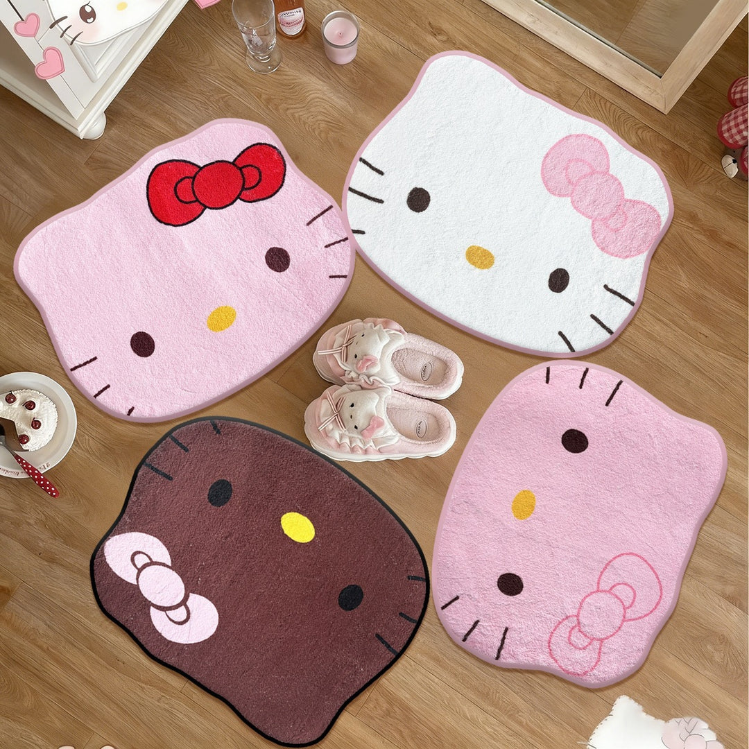 Cute Cartoon-Themed Plush Bath Mat