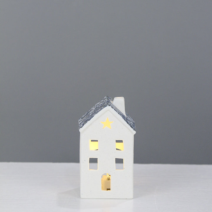 Decorative Ceramic House Lantern Stornfeild 1790310186
