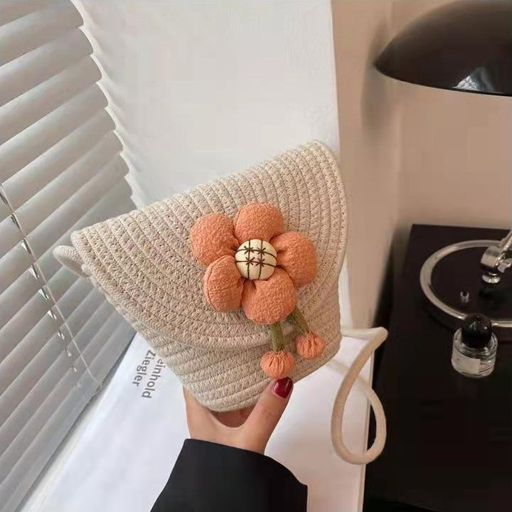 Handbag with 3D flower appliqué Stornfield