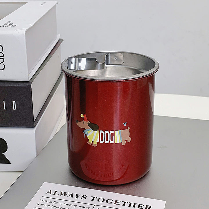 Thermal mug with funny dog breakfast design Stornfield
