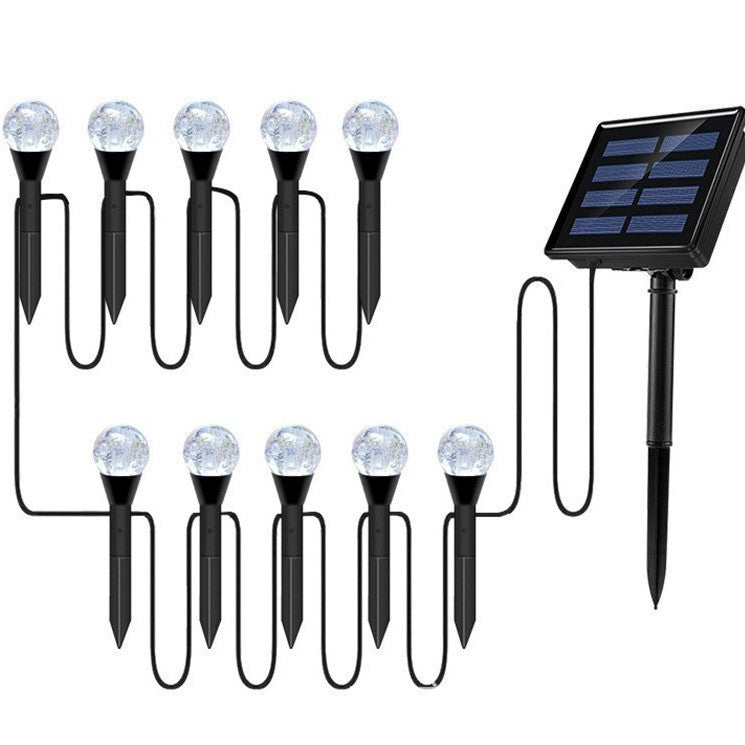 Crescent Moon Solar Garden Stake Lights With Textured Acrylic Diffuser And Warm White LED Stornfield