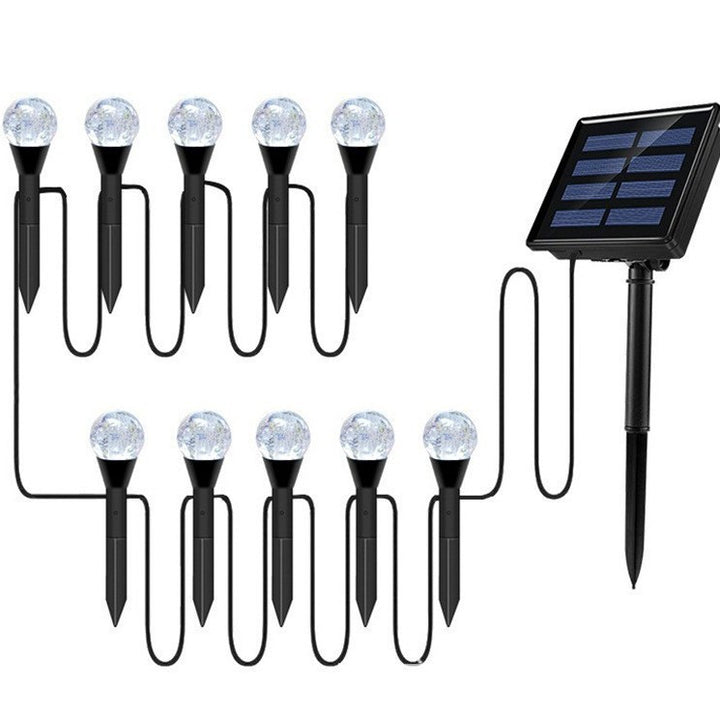 Crescent Moon Solar Garden Stake Lights With Textured Acrylic Diffuser And Warm White LED Stornfield
