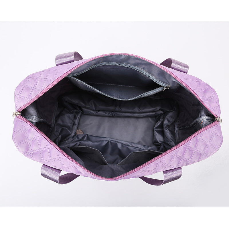 Quilted Rolling Travel Tote