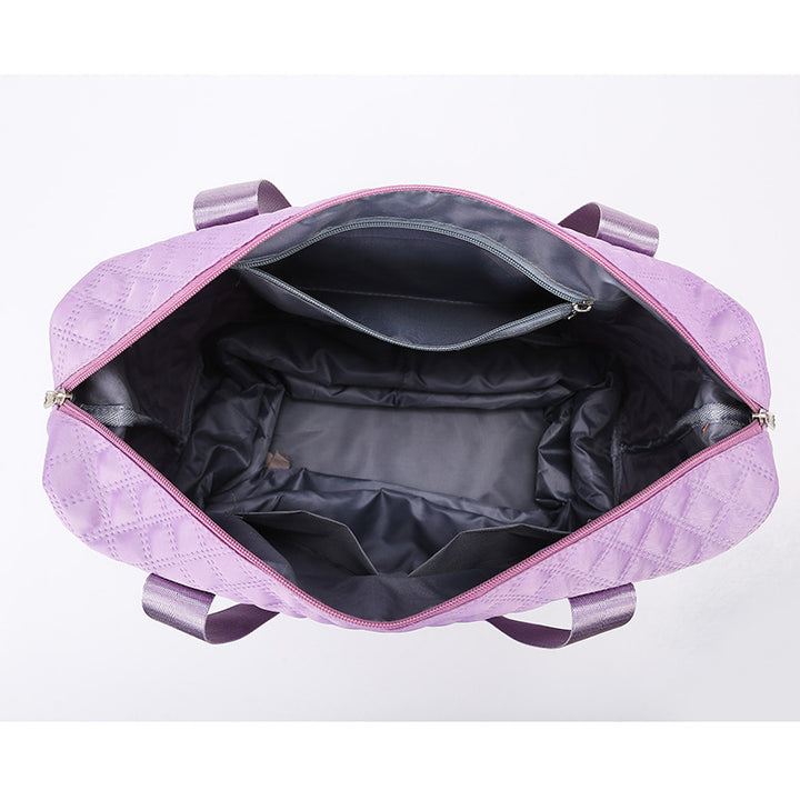 Quilted Rolling Travel Tote