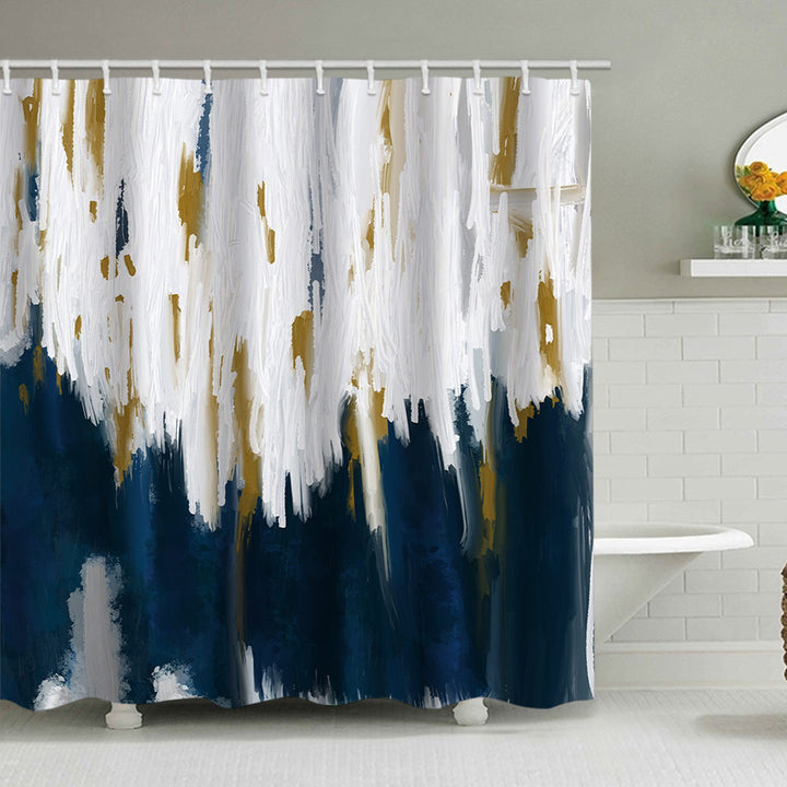 Geometric Motif Shower Curtain Stornfield