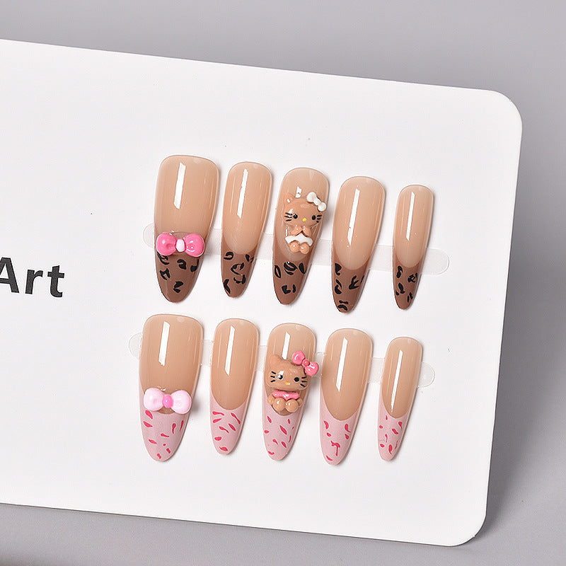 Glamorous Heart-Themed Press-On Nail Set Stornfield