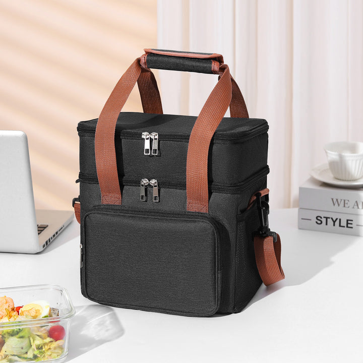 Insulated Multi-Compartment Food Cooler Tote Stornfield