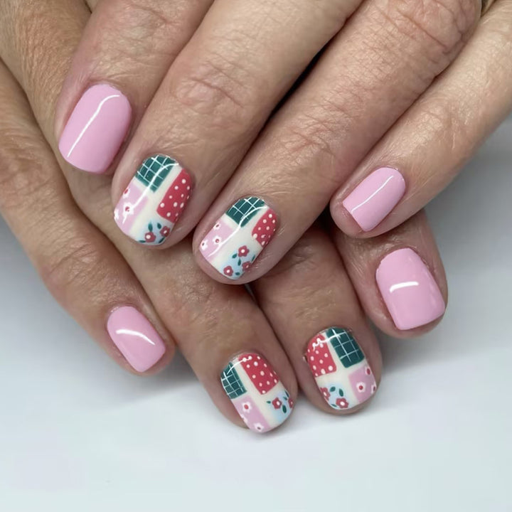 Artistic Patchwork Nail Art Stornfield
