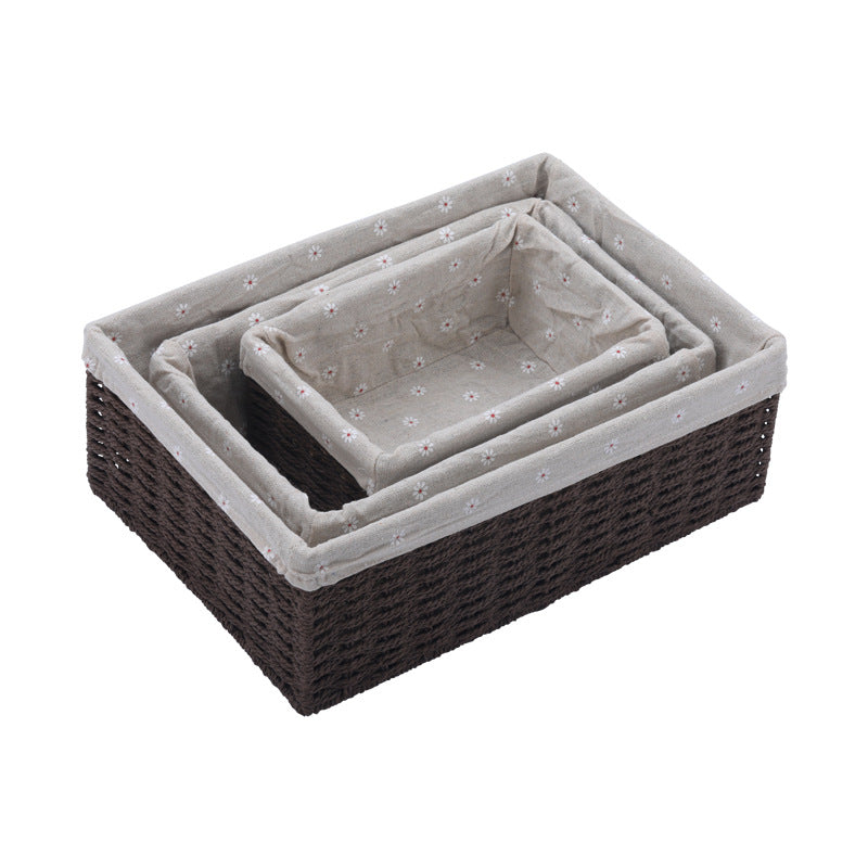 Women's Storage Basket Set with Decorative Lining Stornfield