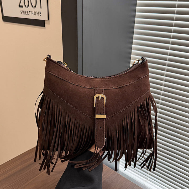 WoSuede Fringe Crossbody Bag Stornfield