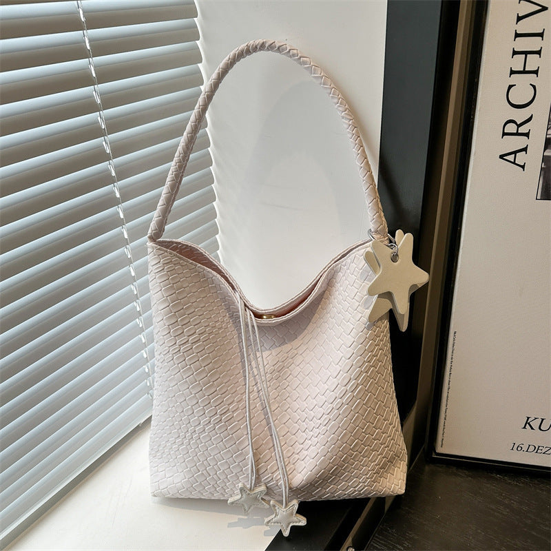 Textured Weave Handheld Shoulder Bag Stornfield