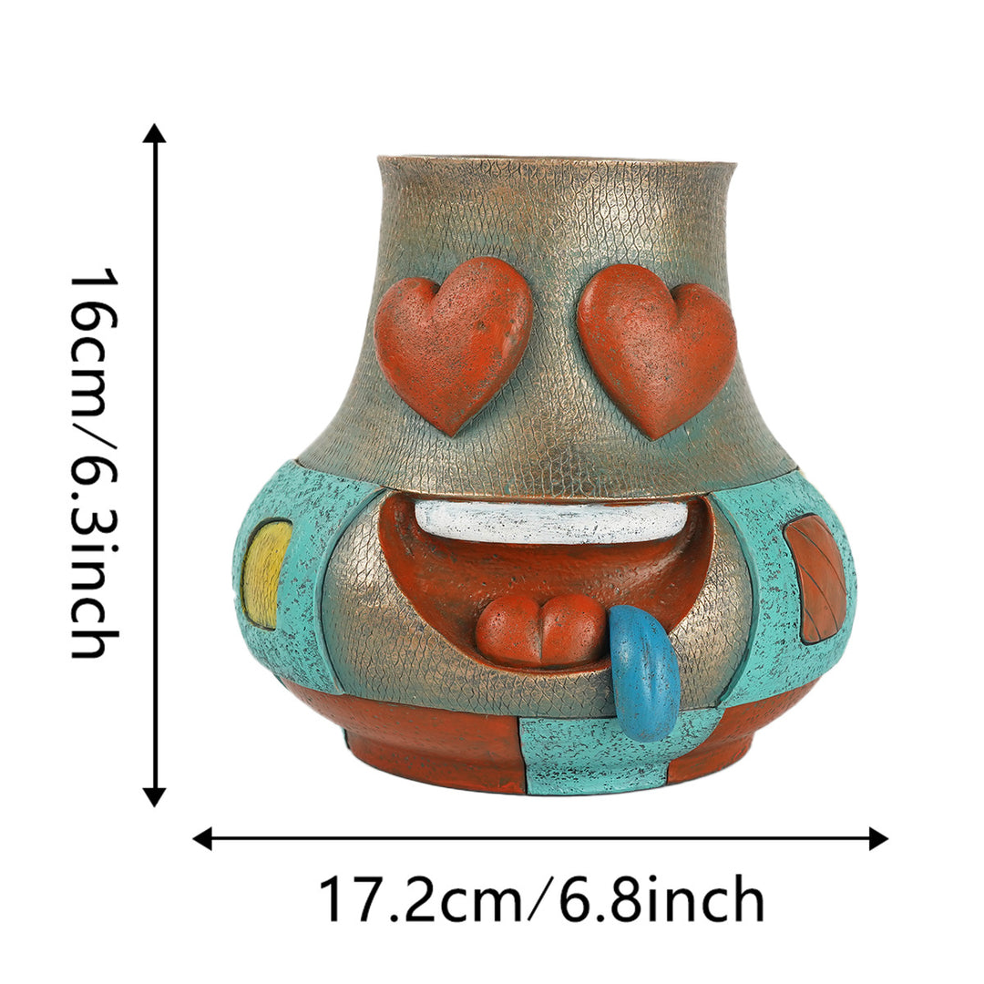 Whimsical Sad Face Planter