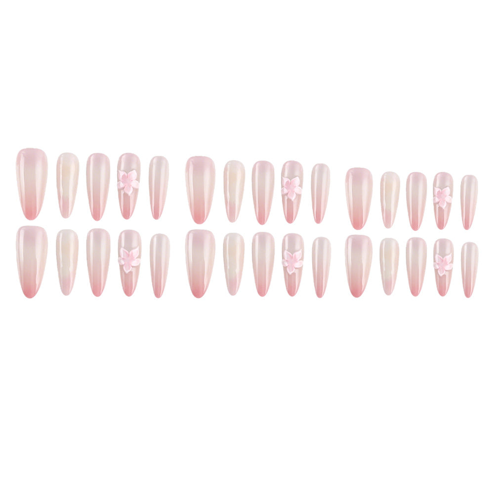 Elegant Floral Press-On Nails Stornfield