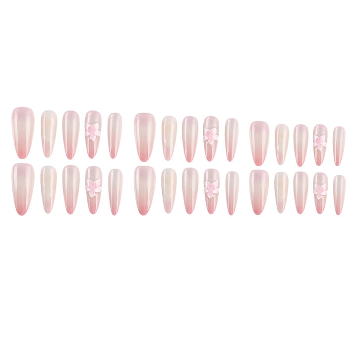 Elegant Floral Press-On Nails Stornfield