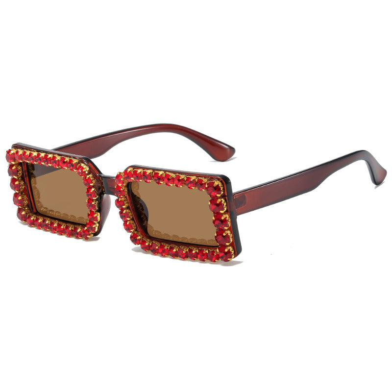 Women's fashionable sunglasses with glittering frame embellishment Stornfield